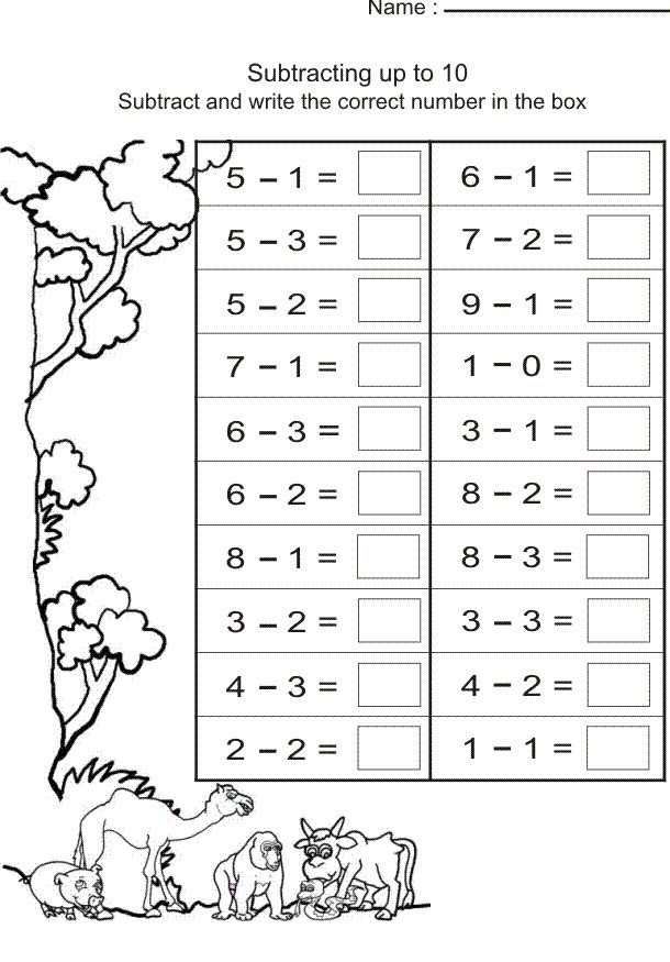 30 1St Grade Math Worksheets Free Addition And Subtraction Numbers