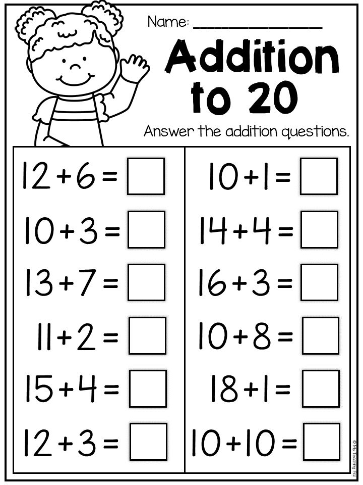 30 1St Grade Math Worksheets Free Addition And Subtraction Numbers