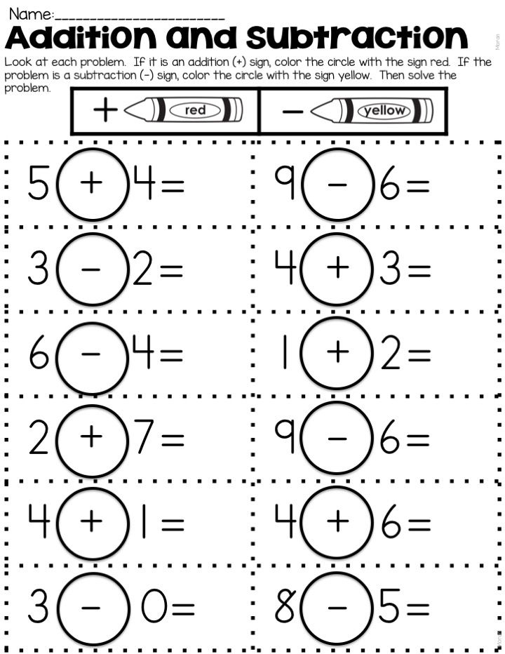 30 1St Grade Math Worksheets Free Addition And Subtraction Numbers