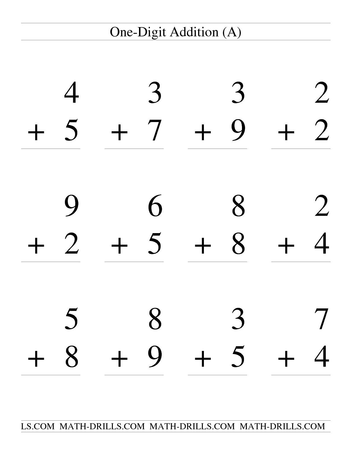 30 1St Grade Math Worksheets Free Addition And Subtraction Numbers