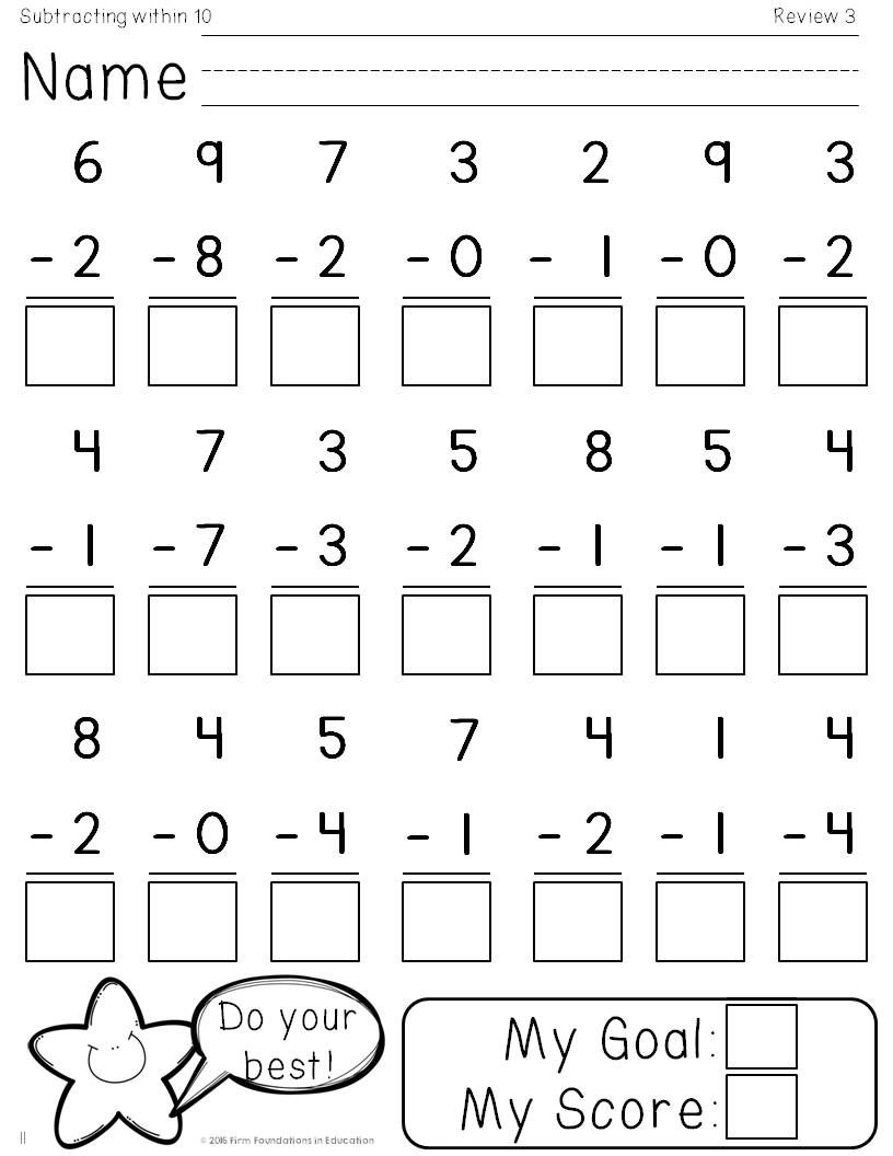 30 1St Grade Math Worksheets Free Addition And Subtraction Numbers