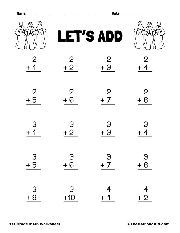 30 1St Grade Math Worksheets Free Addition And Subtraction Numbers
