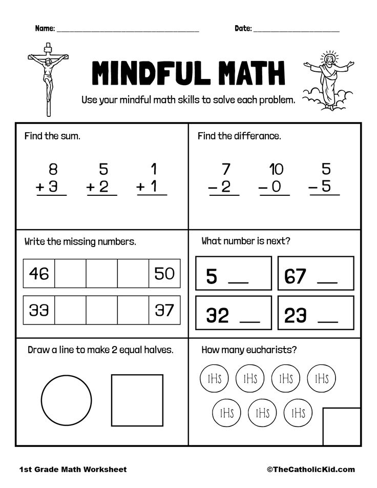 30 1St Grade Math Worksheets Free Addition And Subtraction Numbers