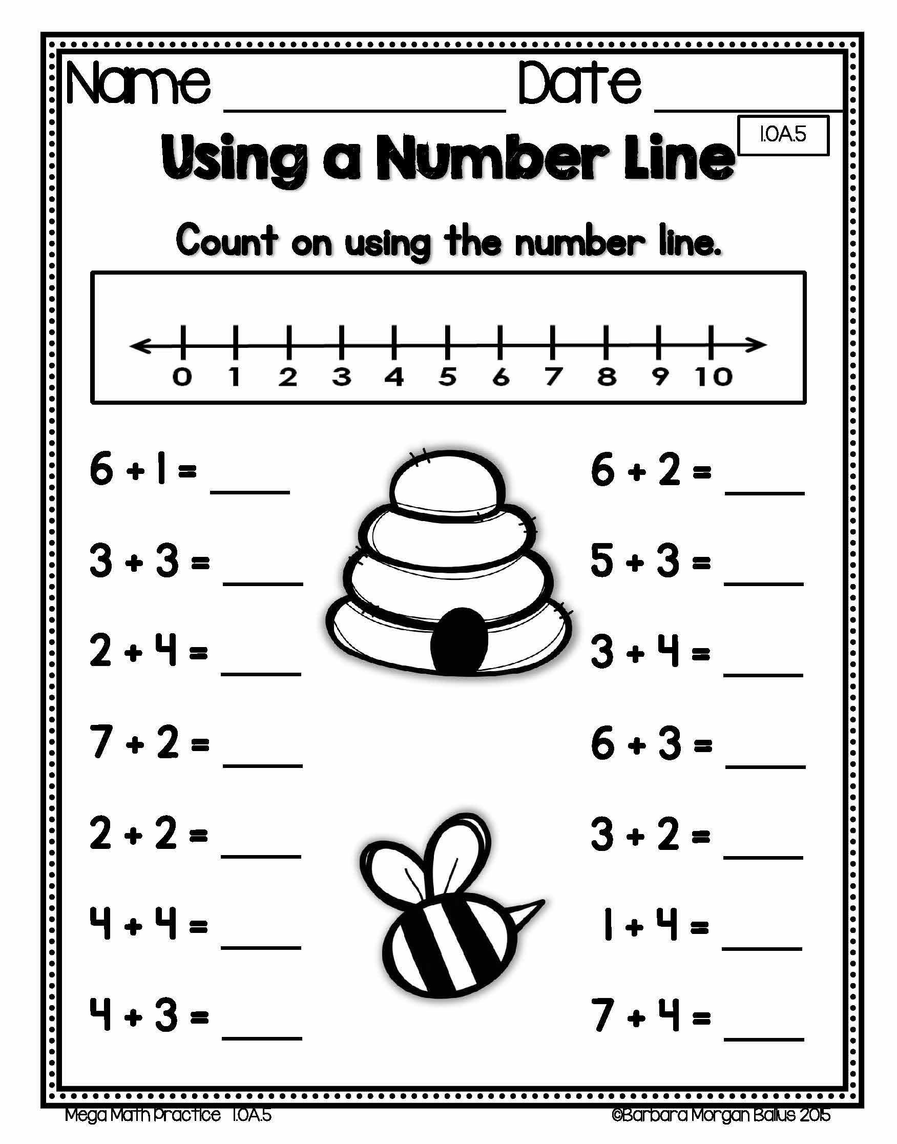 30 1St Grade Math Worksheets Free Addition And Subtraction Numbers