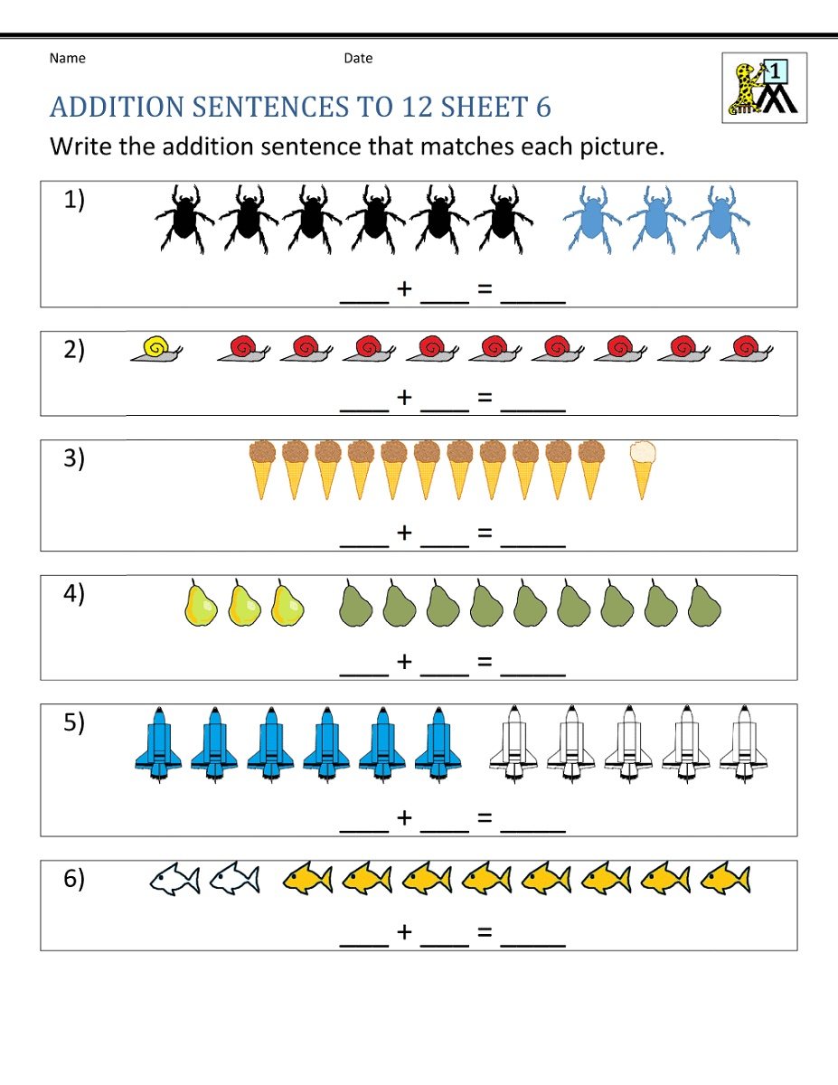30 1St Grade Math Worksheets Free Addition And Subtraction Numbers
