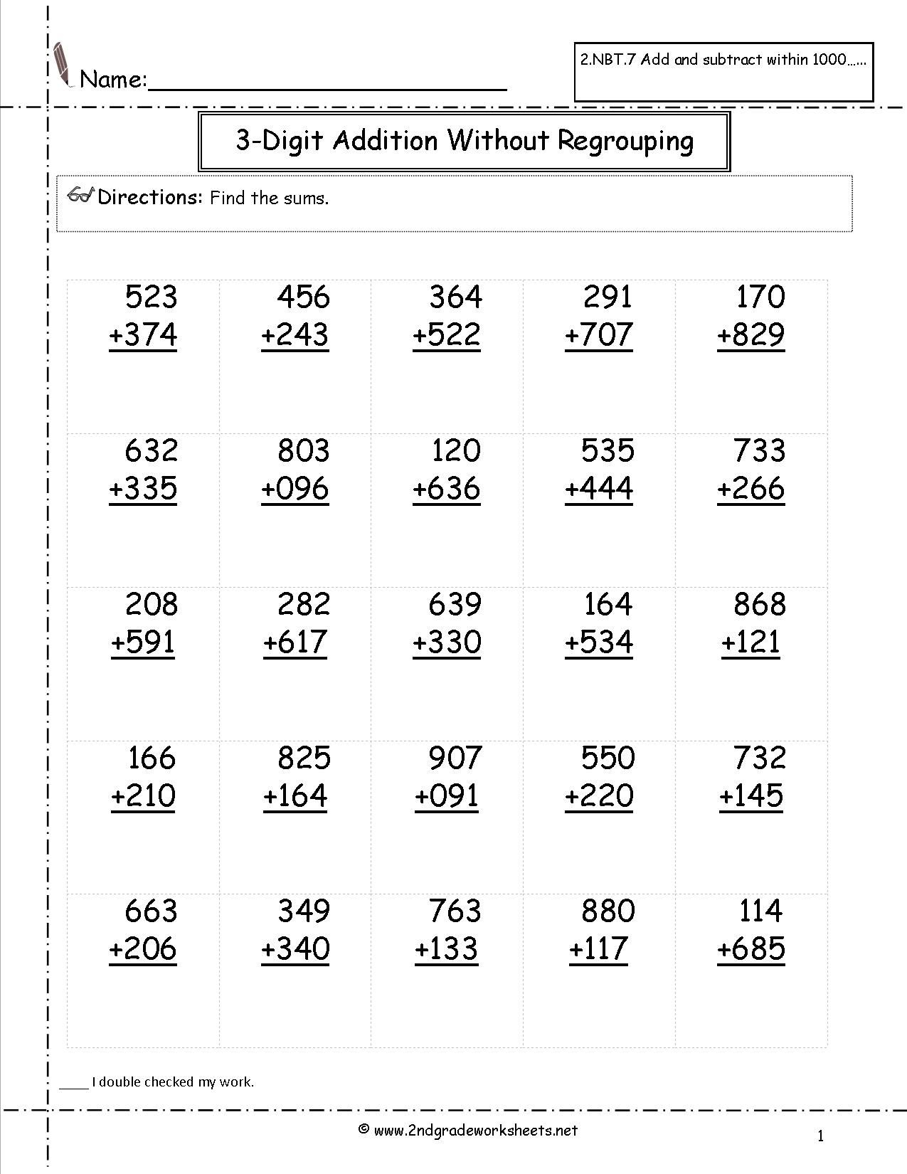 30 2Nd Grade Math Worksheets Pdf