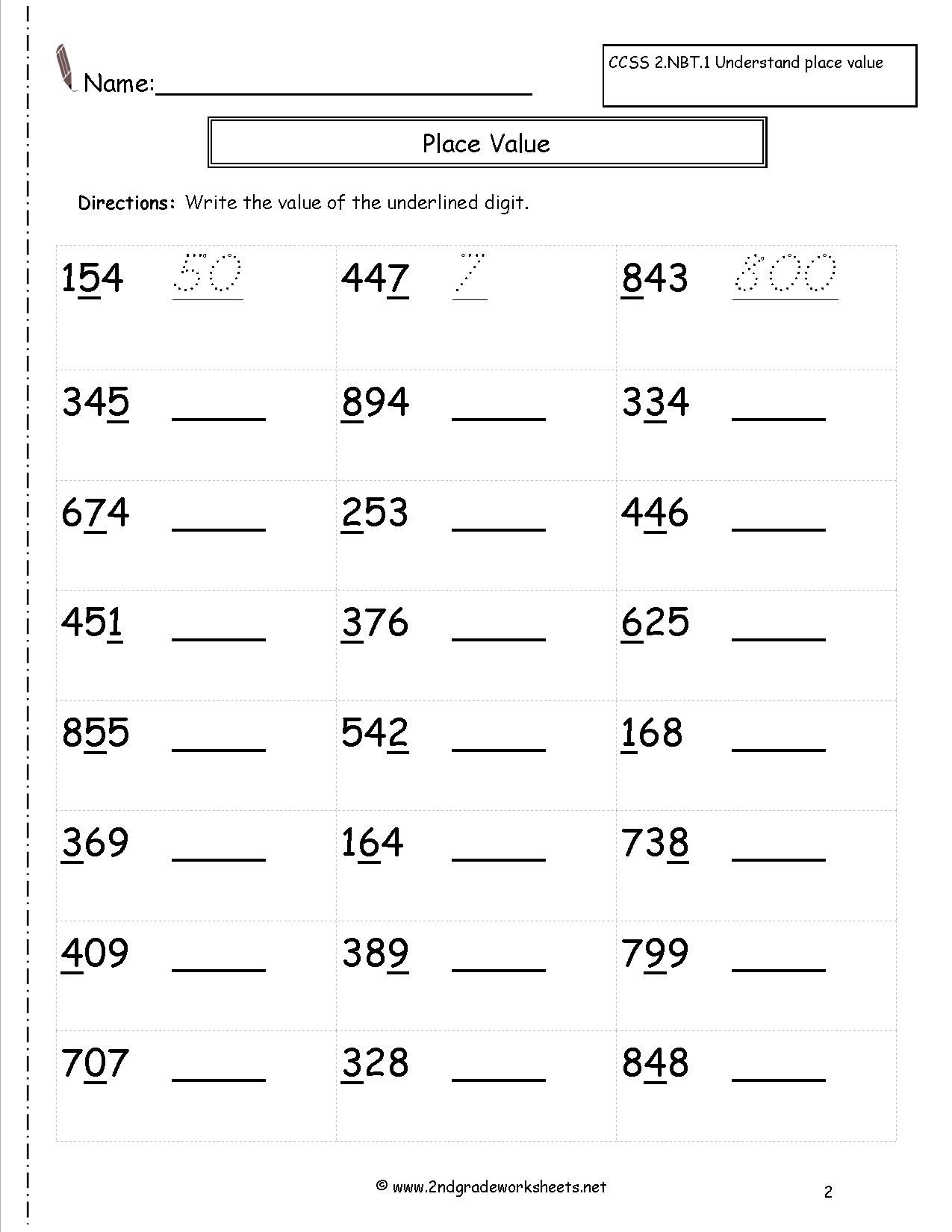 30 2Nd Grade Math Worksheets Pdf