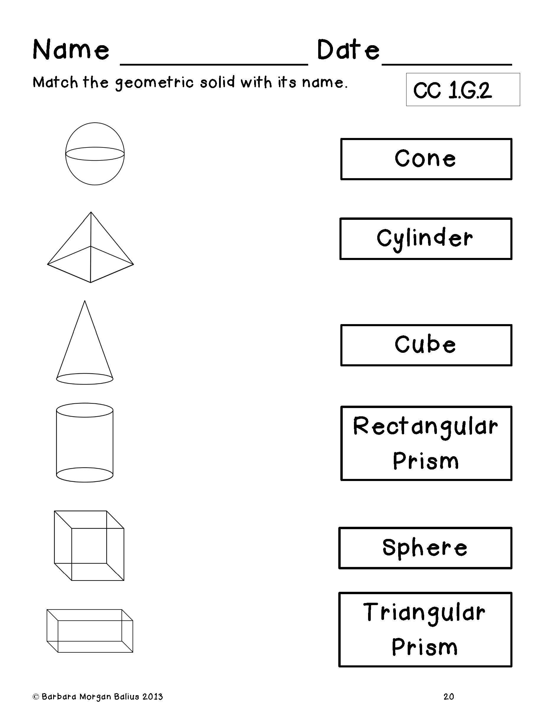 30 2Nd Grade Math Worksheets Shapes