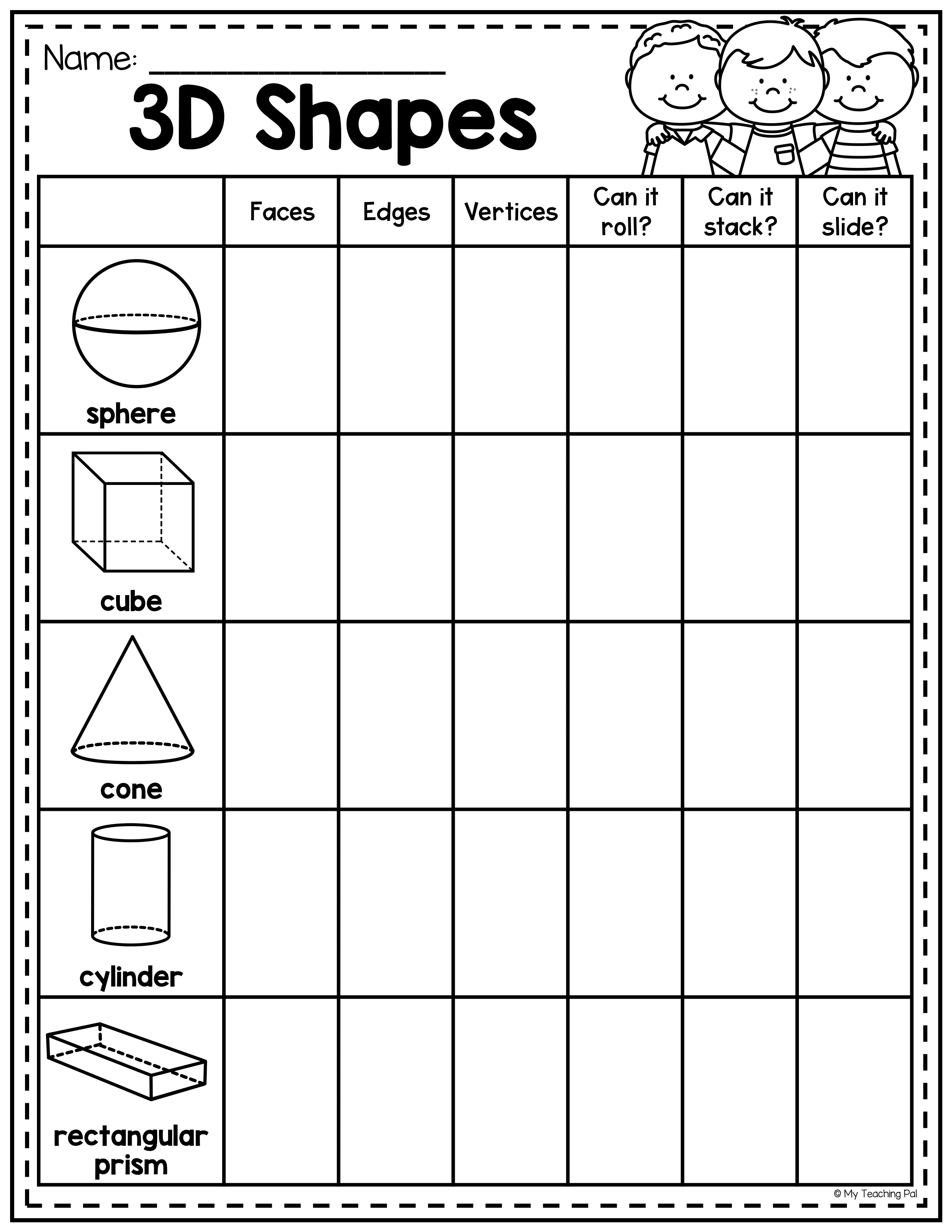 30 2Nd Grade Math Worksheets Shapes