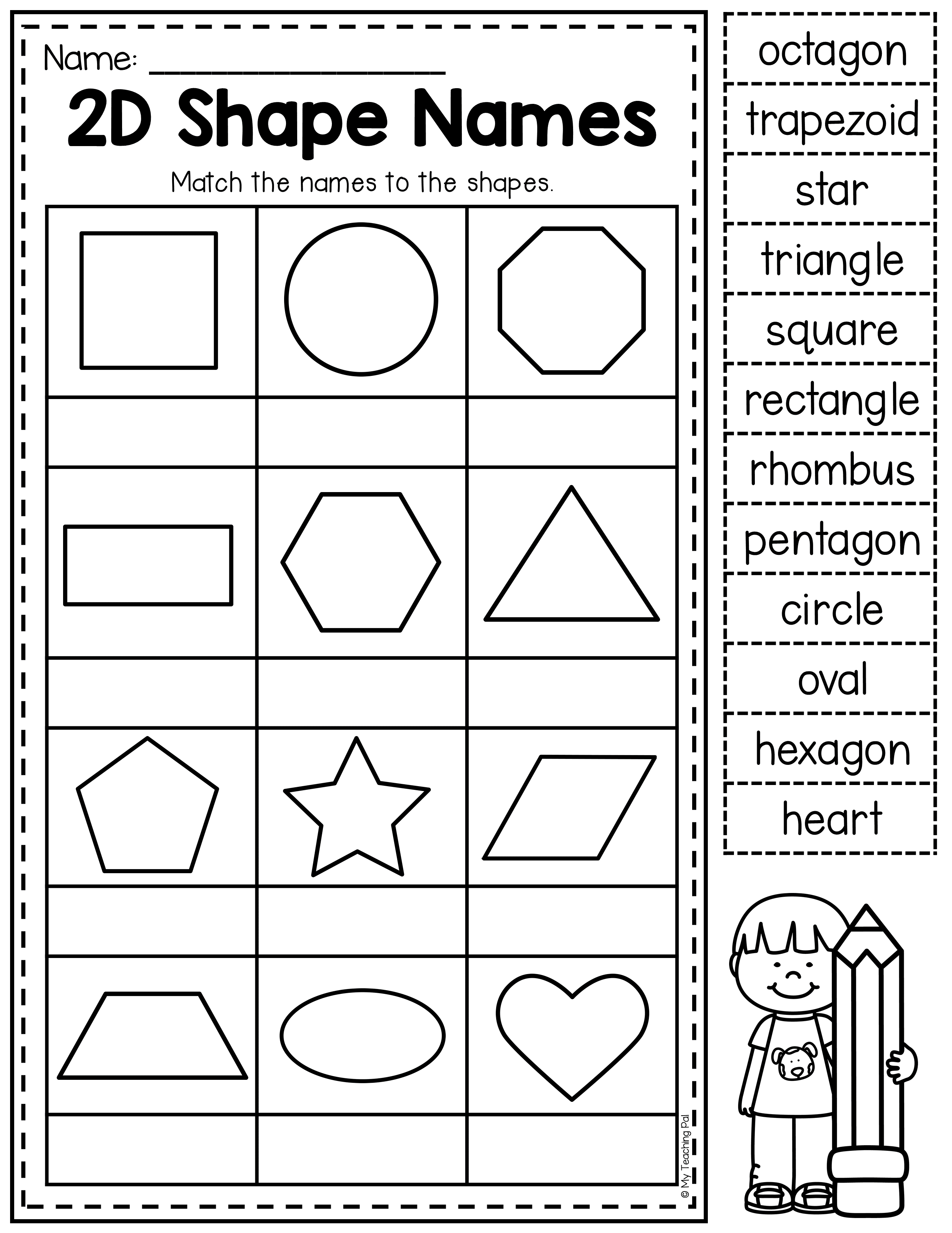 30 2Nd Grade Math Worksheets Shapes