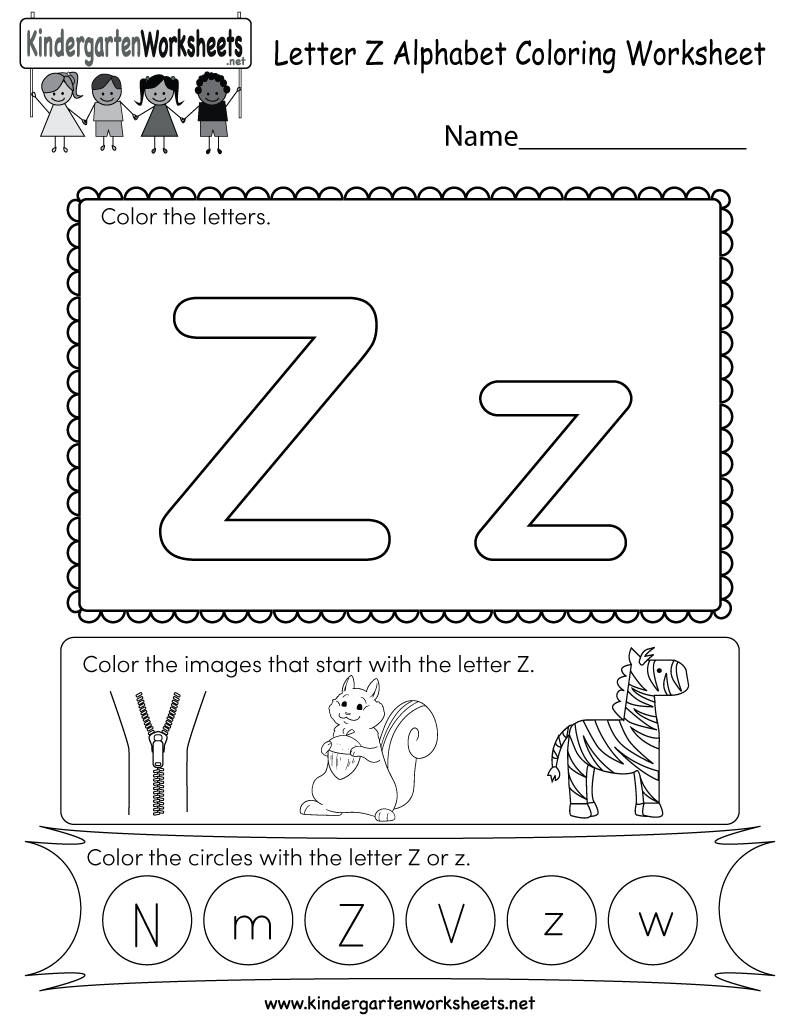 30 A To Z Worksheets For Kindergarten