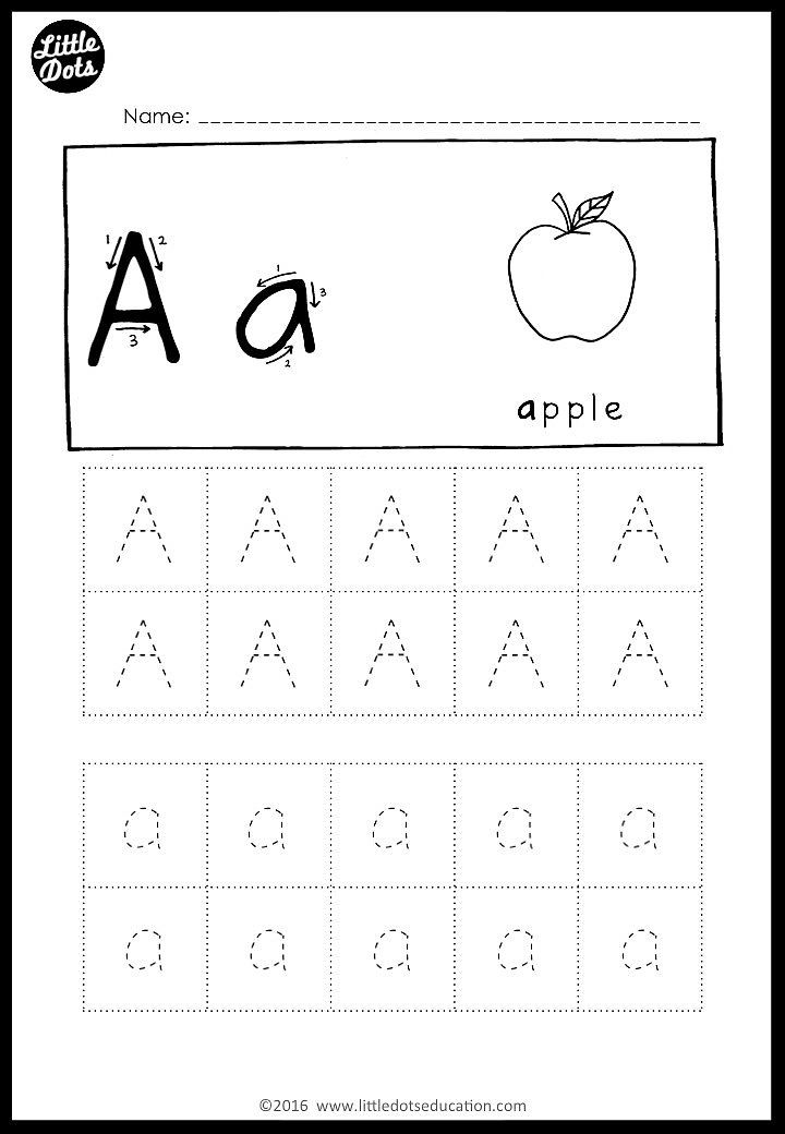 30 A To Z Worksheets For Kindergarten