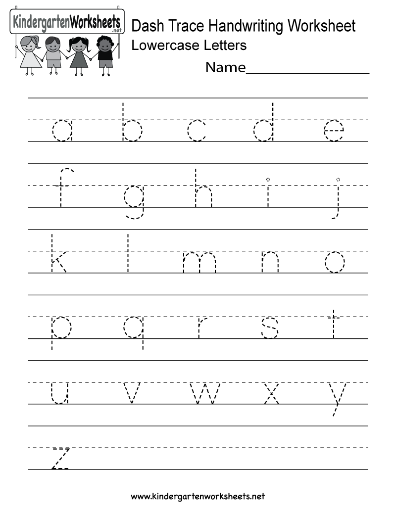 30 Alphabet Worksheets Kindergarten Letter Tracing Printable