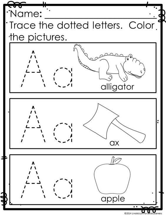 30 Alphabet Worksheets Kindergarten Letter Tracing Printable