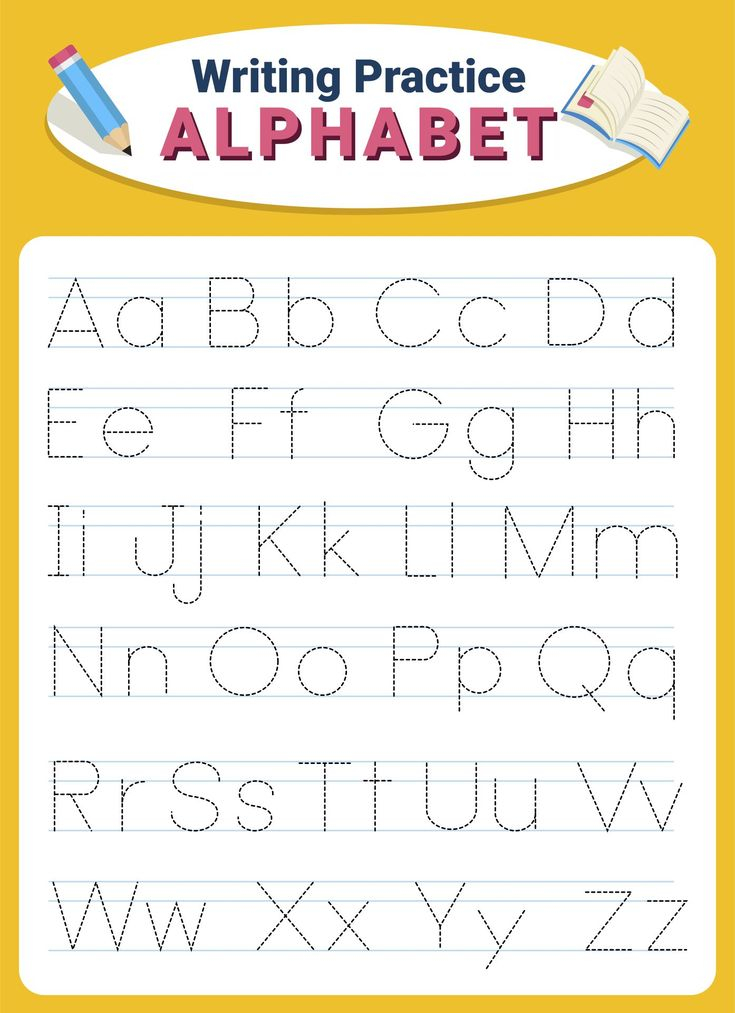 30 Alphabet Worksheets Kindergarten Letter Tracing Printable