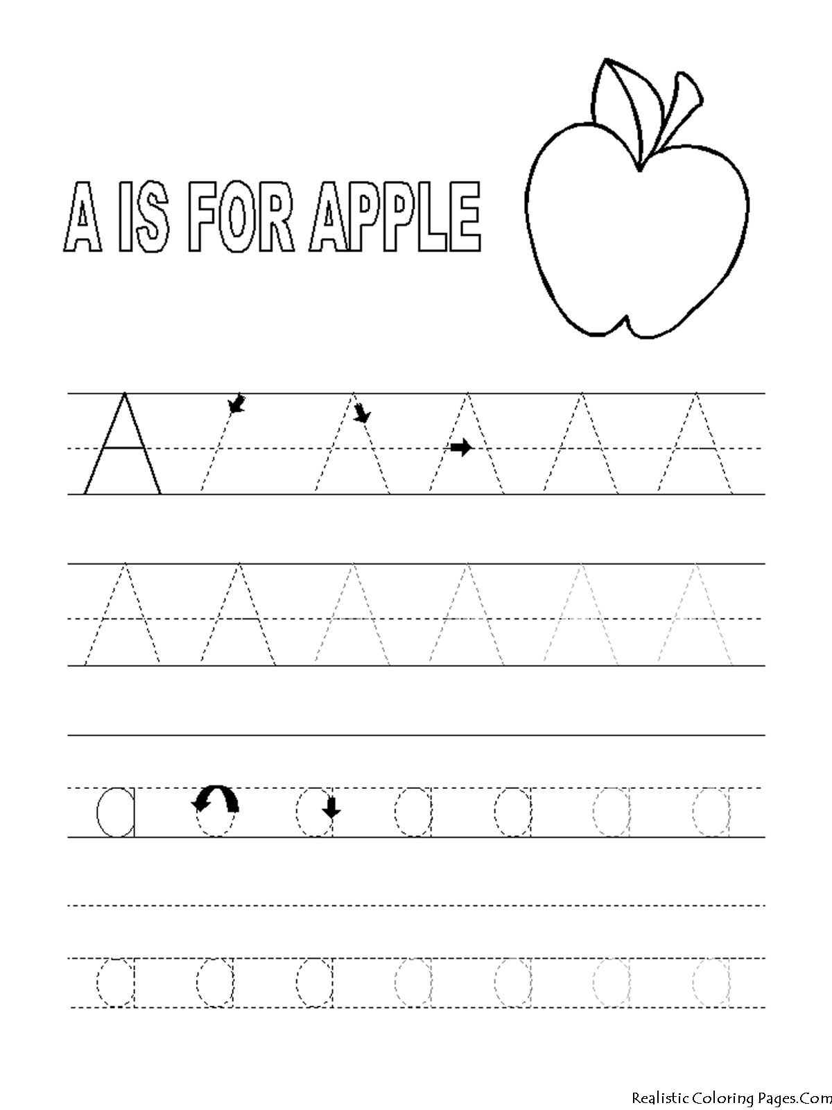 30 Alphabet Worksheets Kindergarten Letter Tracing Printable