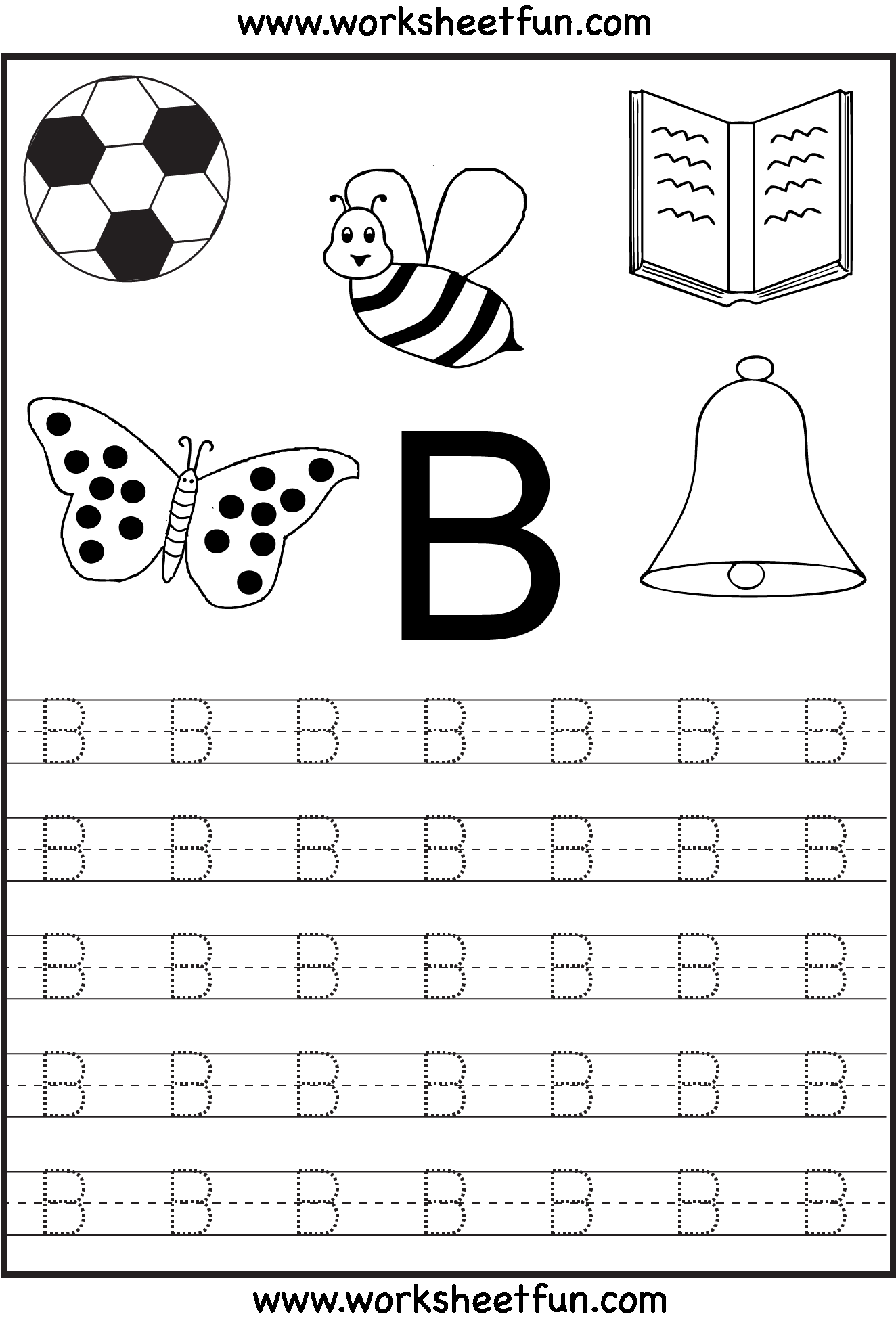 30 Alphabet Worksheets Kindergarten Letter Tracing Printable