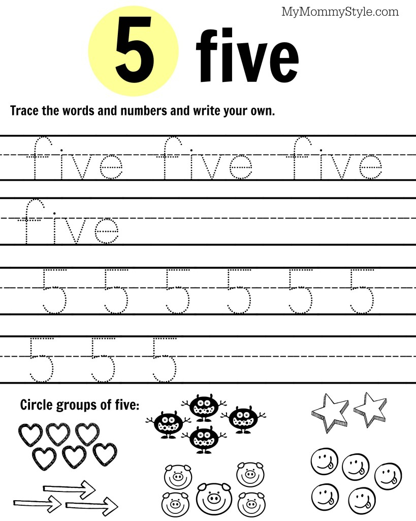 30 Christmas Number Five Woorksheet Download