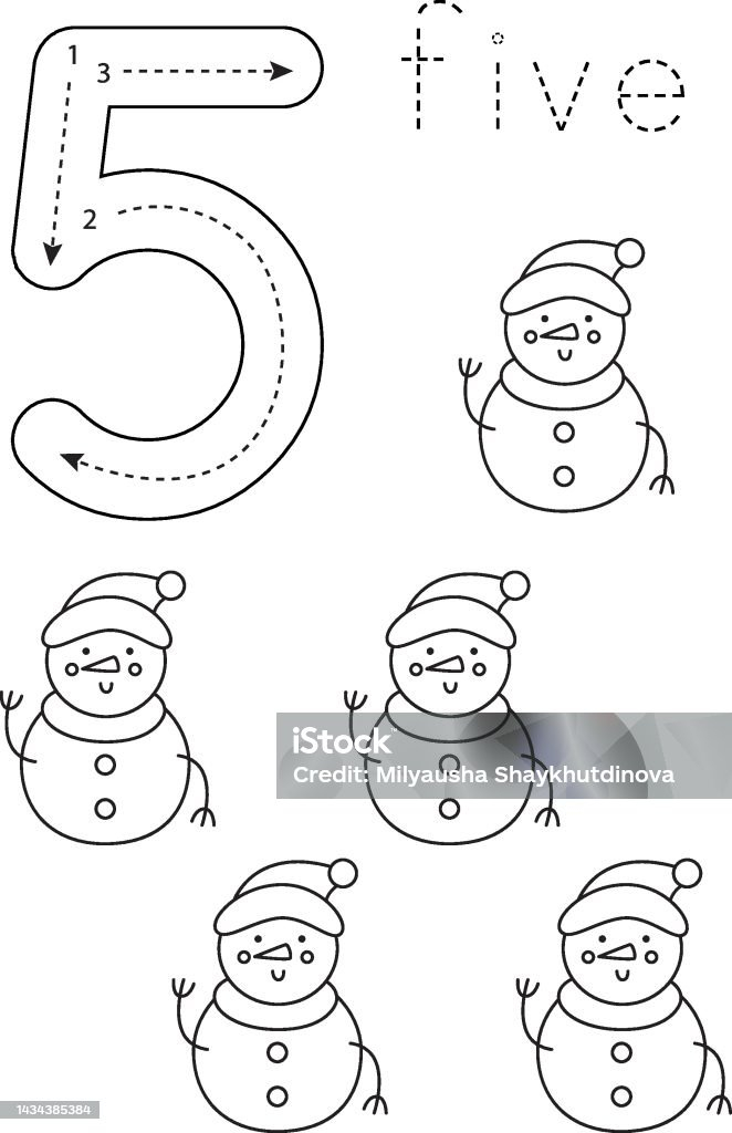 30 Christmas Number Five Woorksheet Download