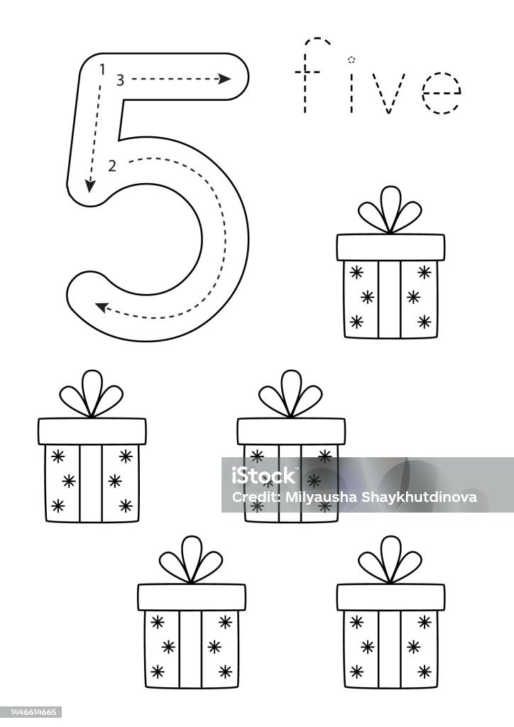 30 Christmas Number Five Woorksheet Download