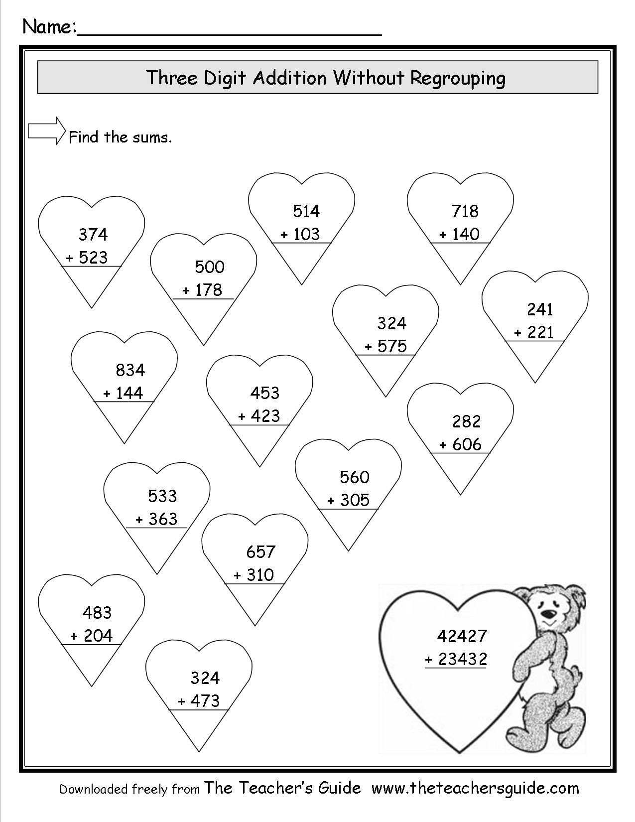 30 Double Digit Addition Worksheets Kindergarten