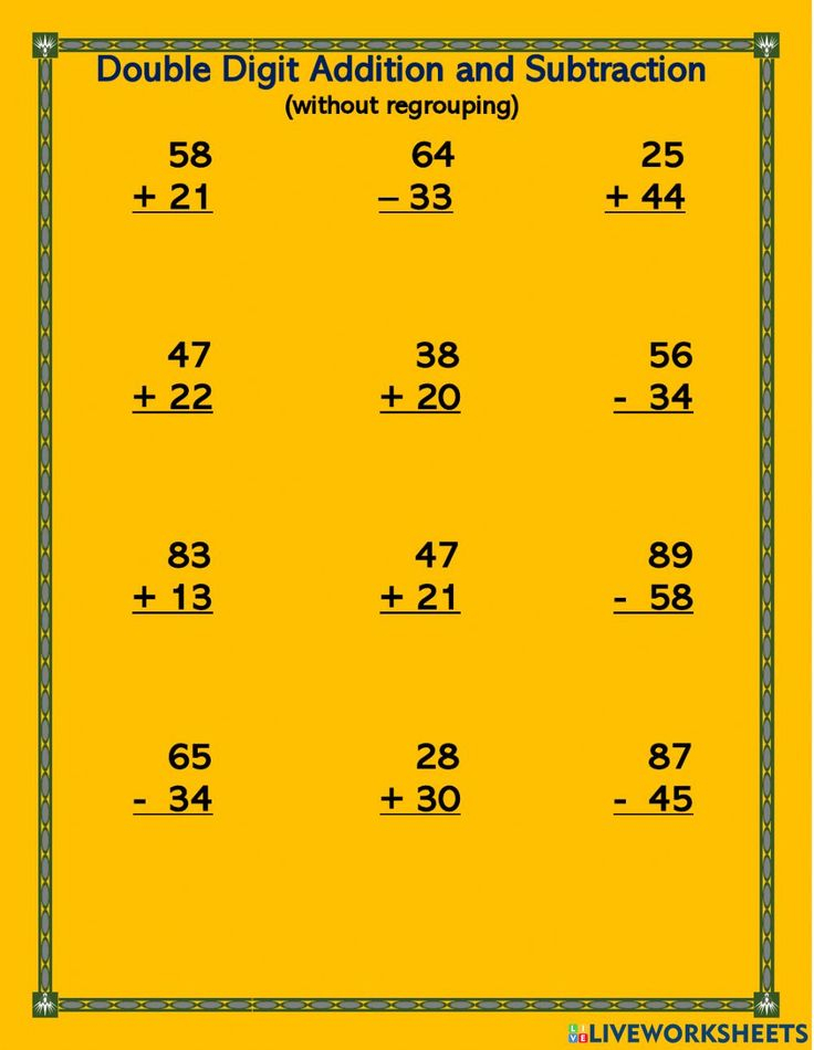 30 Double Digit Addition Worksheets Kindergarten