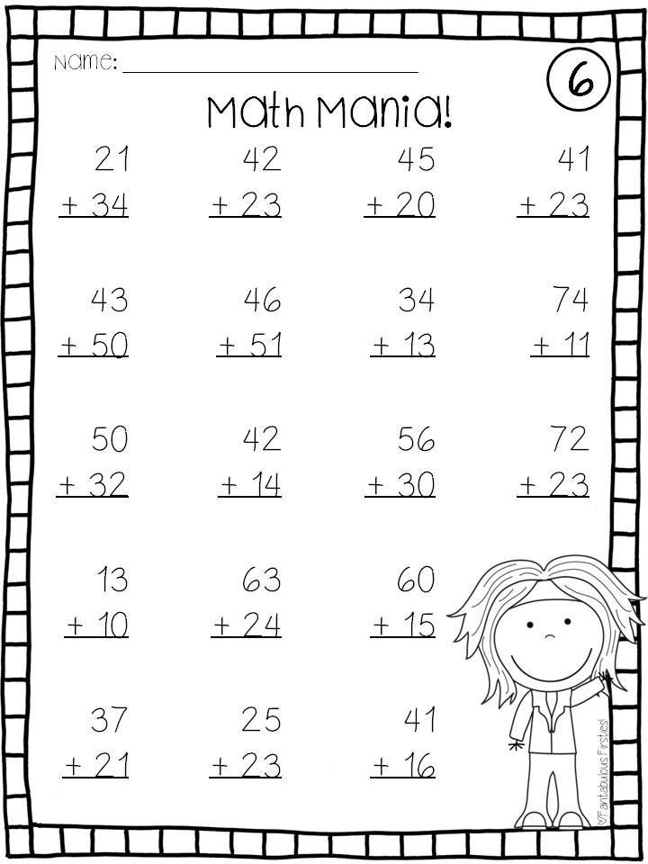 30 Double Digit Addition Worksheets Kindergarten