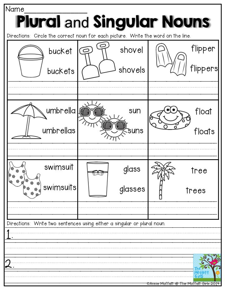 30 English Worksheets For Grade 1 Grammar Nouns