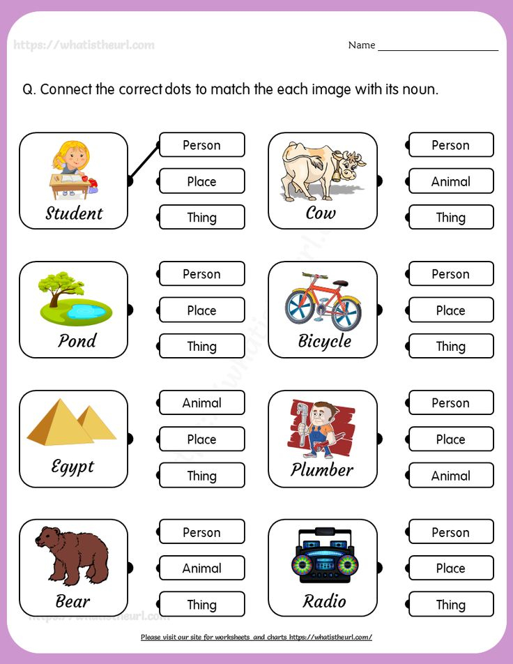 30 English Worksheets For Grade 1 Grammar Nouns