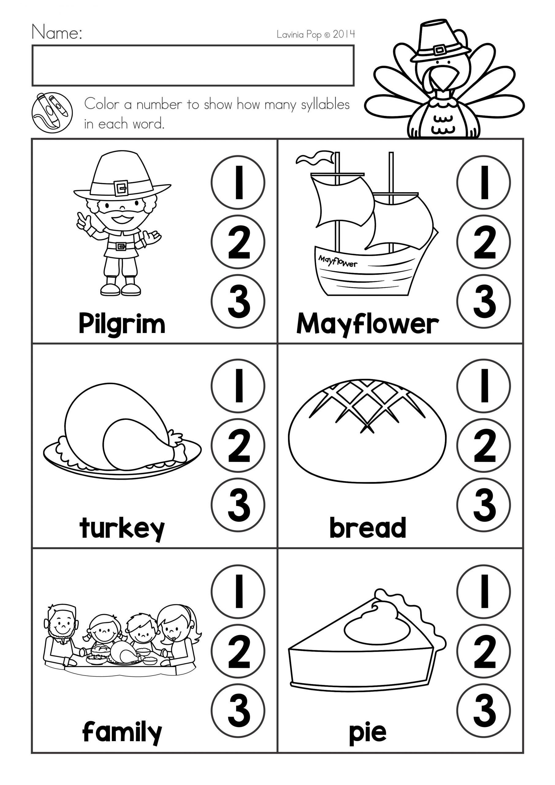 30 Free Thanksgiving Math Worksheets For Kindergarten