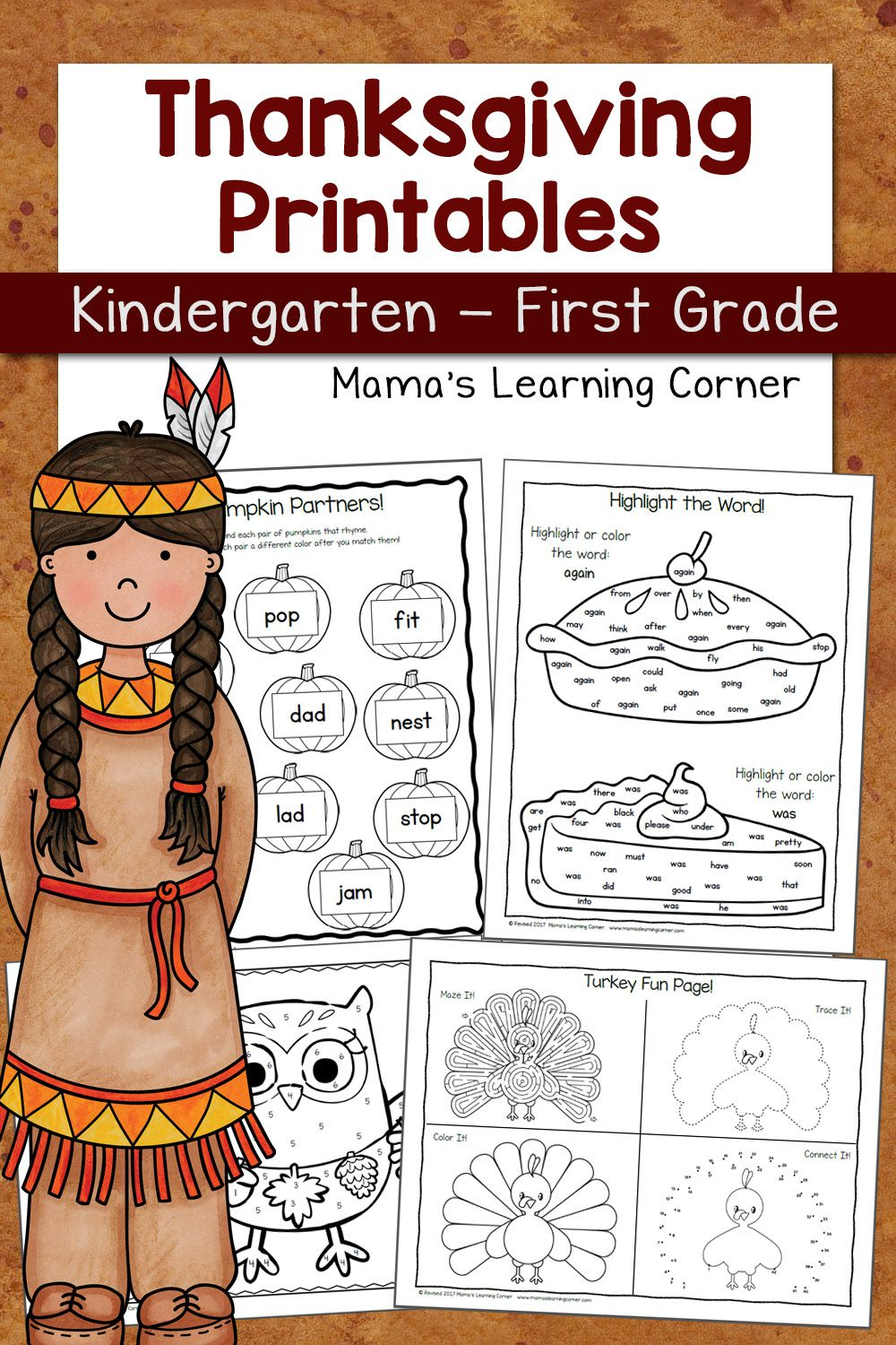 30 Free Thanksgiving Math Worksheets For Kindergarten