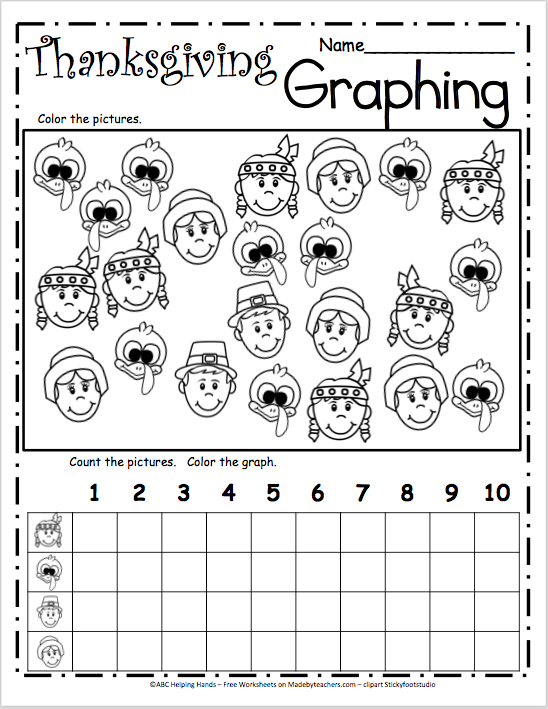 30 Free Thanksgiving Math Worksheets For Kindergarten