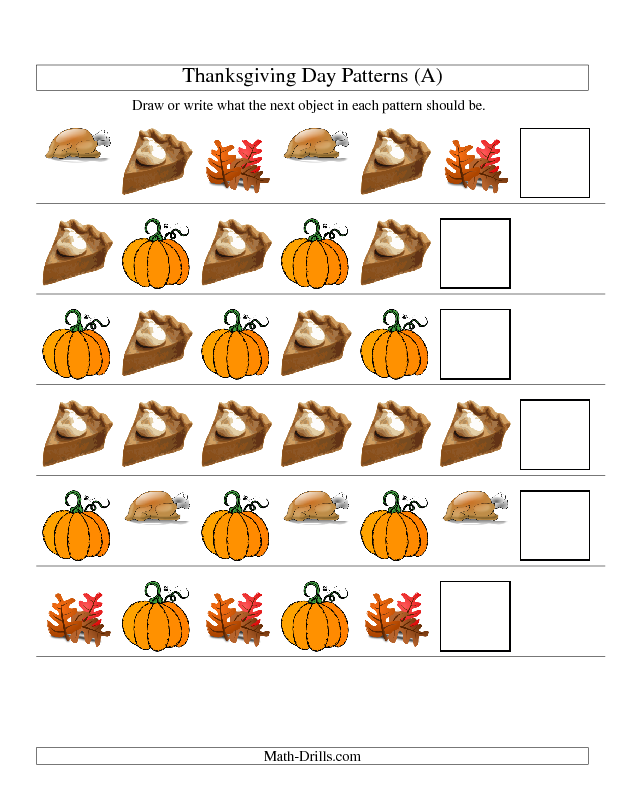 30 Free Thanksgiving Math Worksheets For Kindergarten