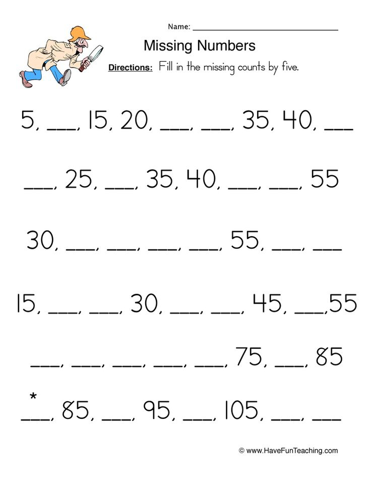 30 Grade 1 Math Worksheets Free Printable Numbers