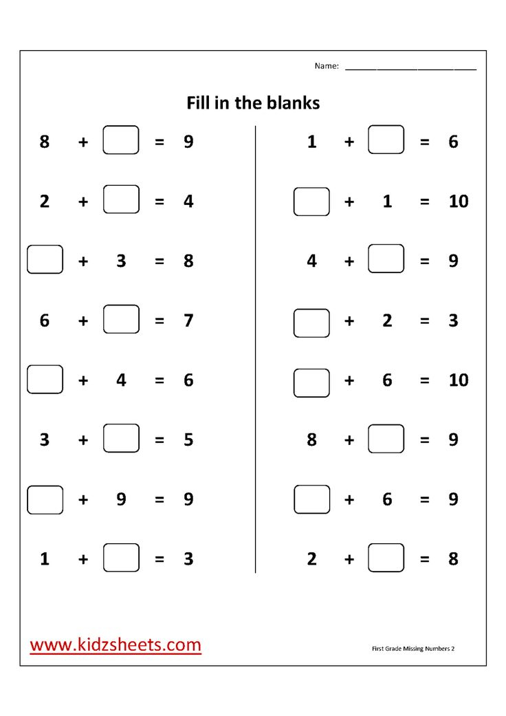 30 Grade 1 Math Worksheets Free Printable Numbers
