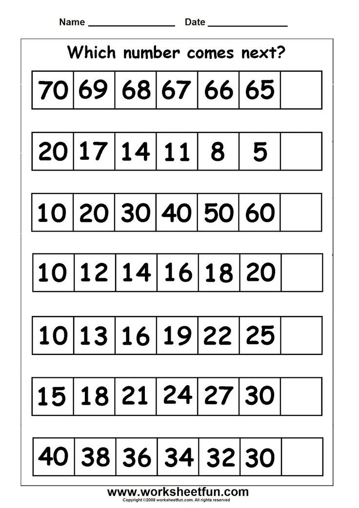 30 Grade 1 Math Worksheets Free Printable Numbers