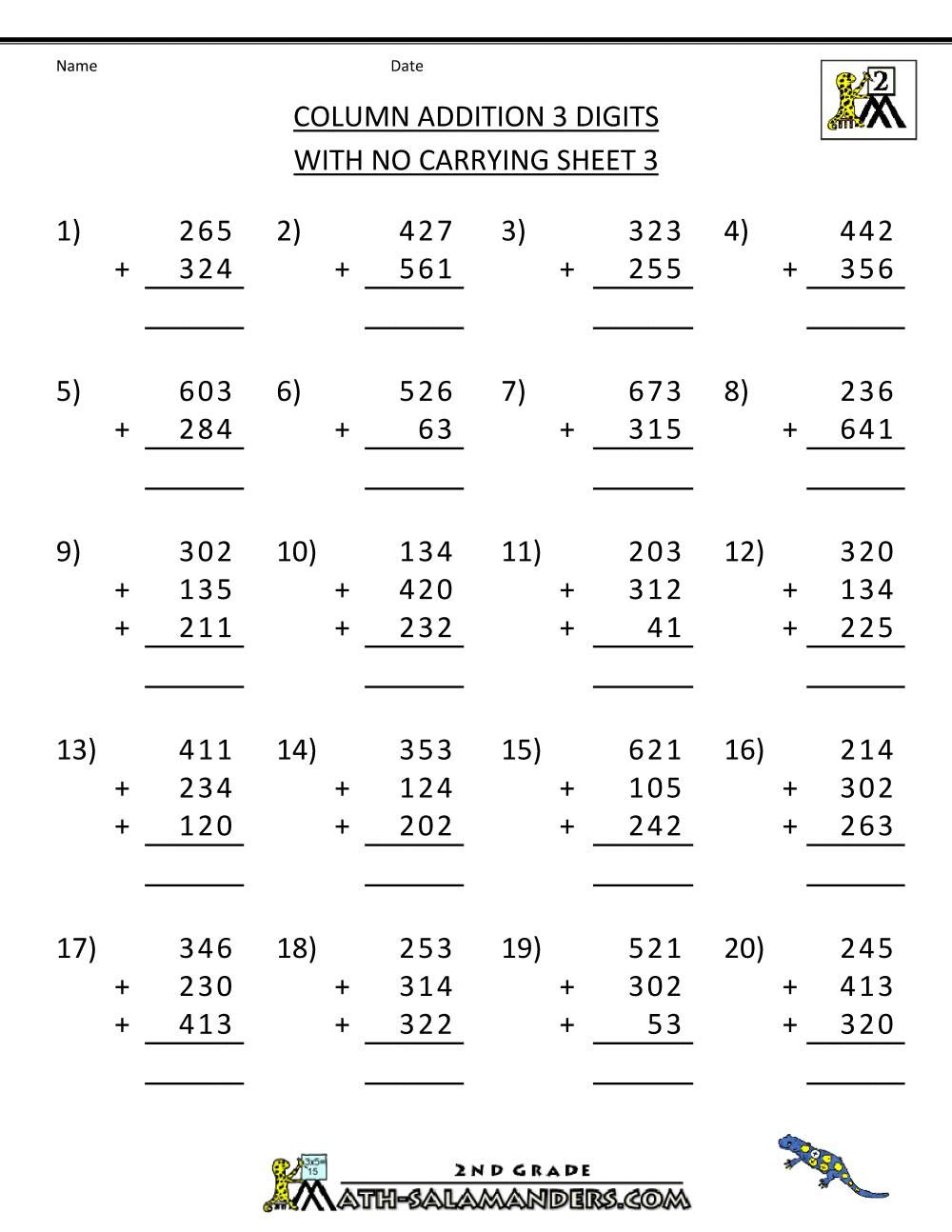 30 Grade 3 Math Worksheets Plus