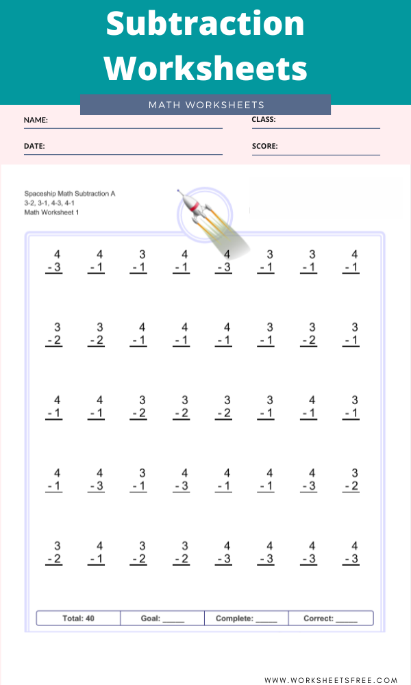 30 Math Worksheets For 4Th Grade Subtraction