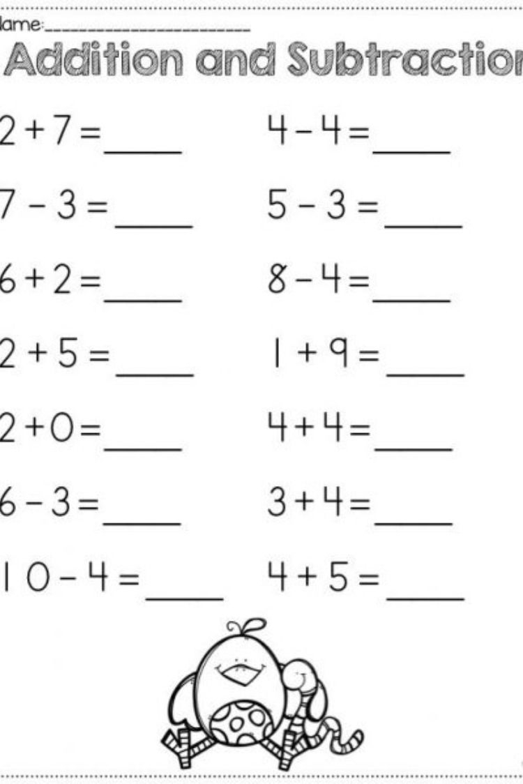 30 Maths Addition Worksheets Lkg