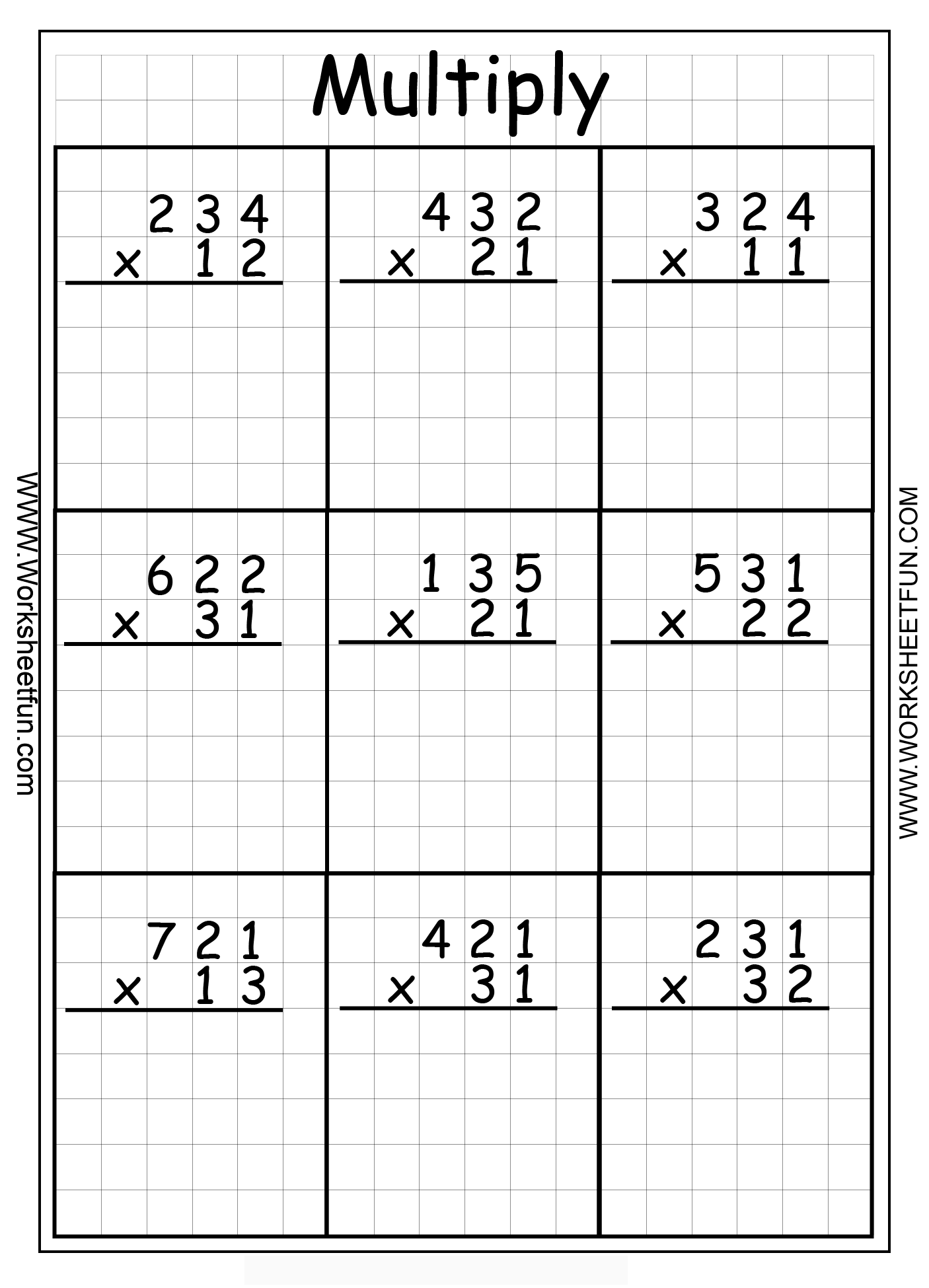 30 Maths Multiplication Worksheets For Class 2