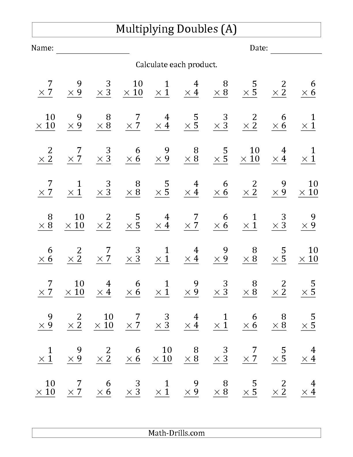 30 Maths Multiplication Worksheets For Class 2