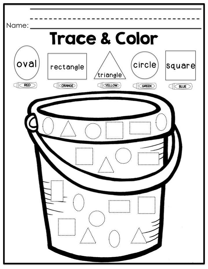 30 Shapes And Colors Worksheets For Kindergarten