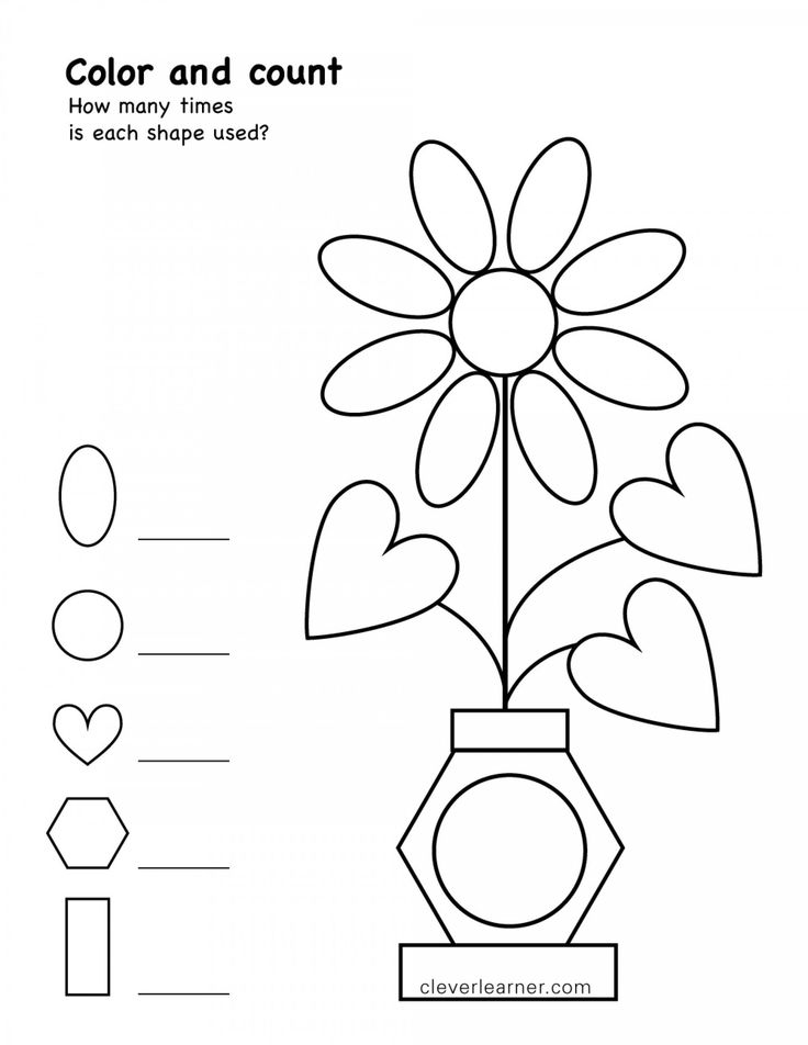 30 Shapes And Colors Worksheets For Kindergarten