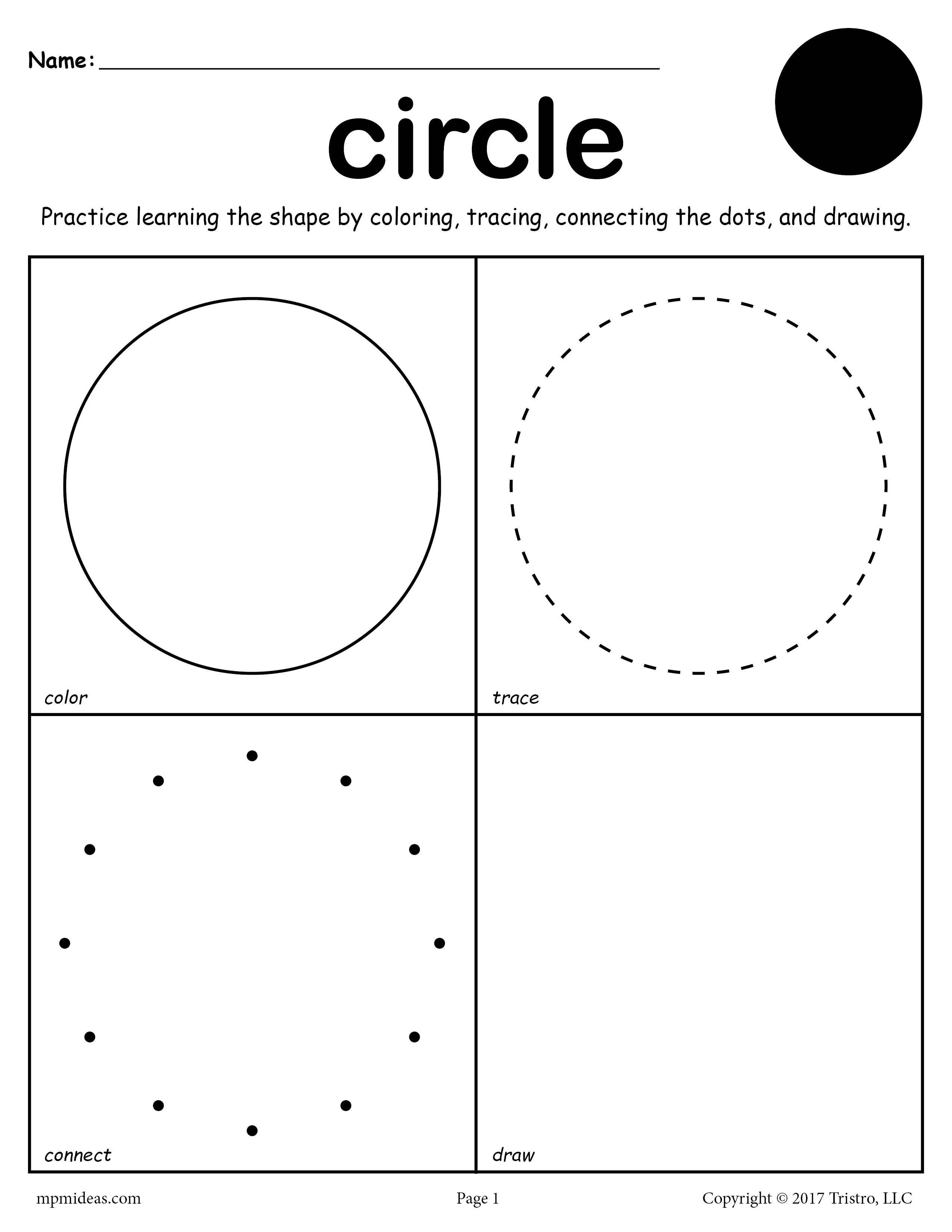 30 Shapes And Colors Worksheets For Kindergarten