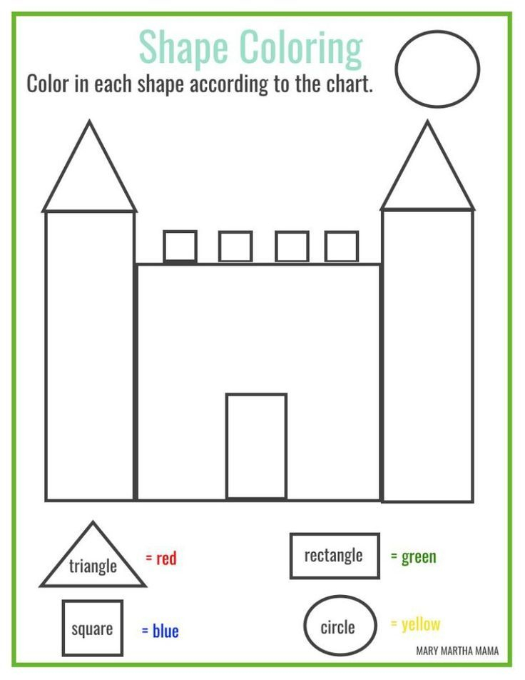 30 Shapes And Colors Worksheets For Kindergarten