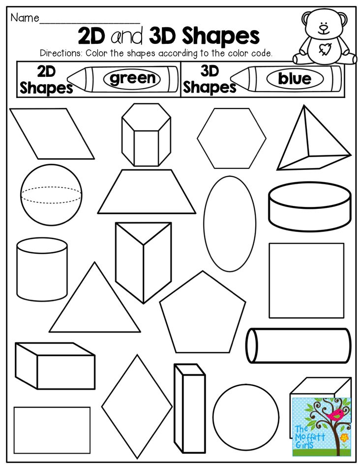 30 Shapes And Colors Worksheets For Kindergarten