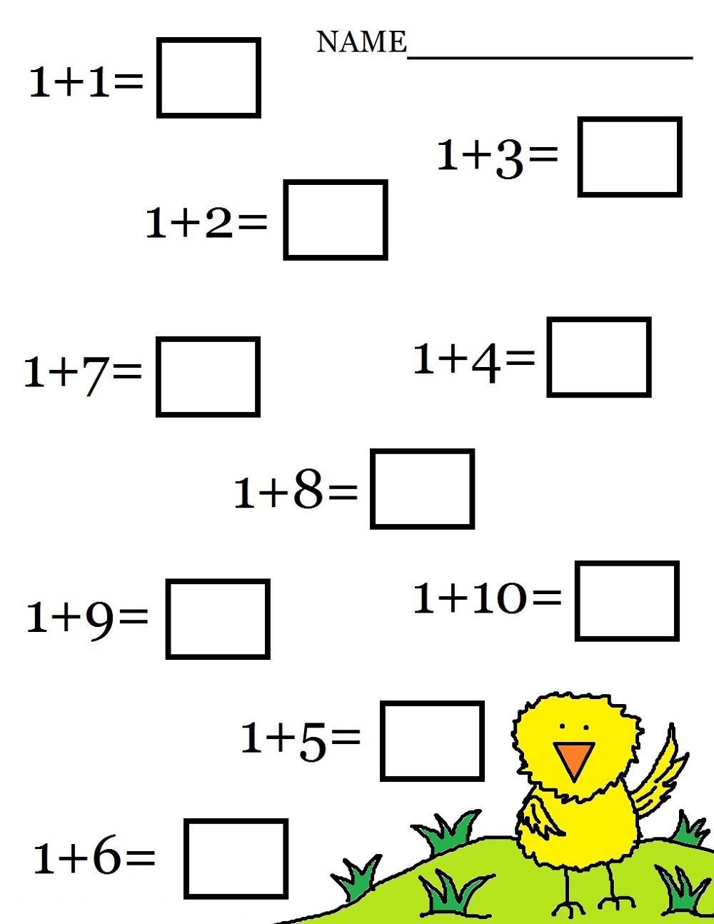 30 Simple Math Worksheets For Kids