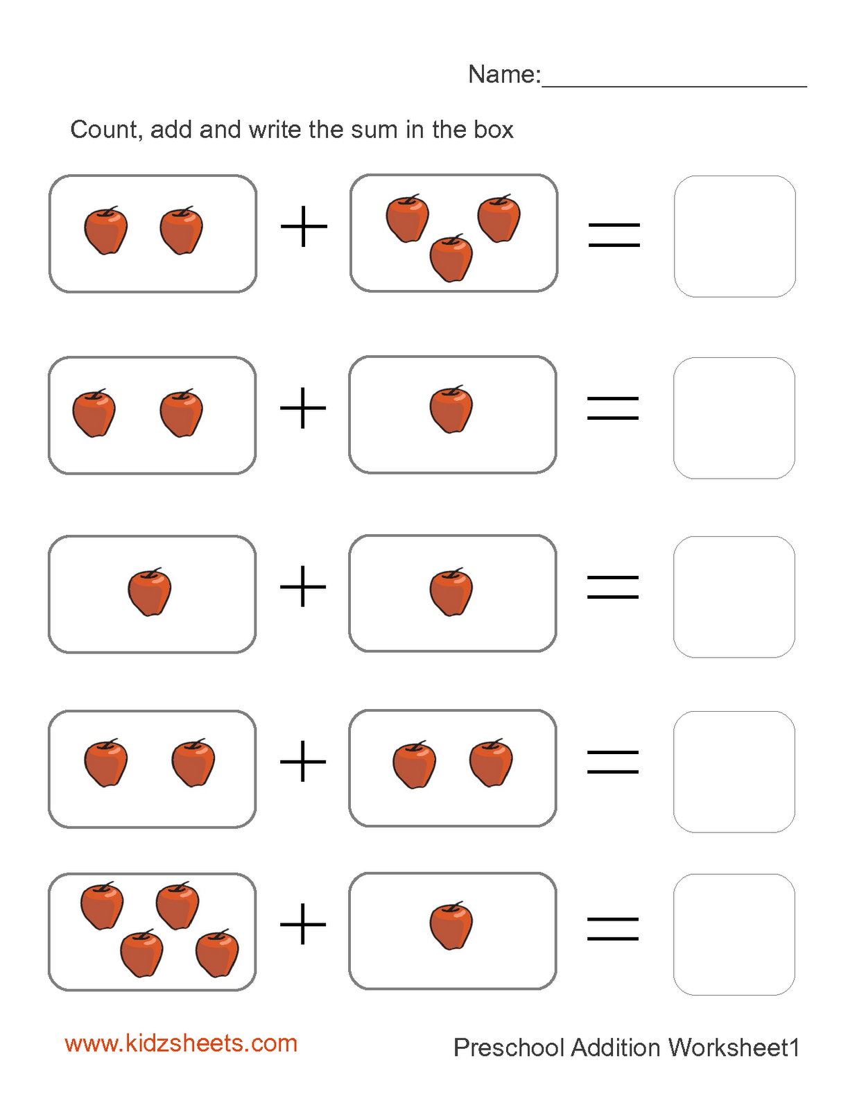 30 Simple Math Worksheets For Kids