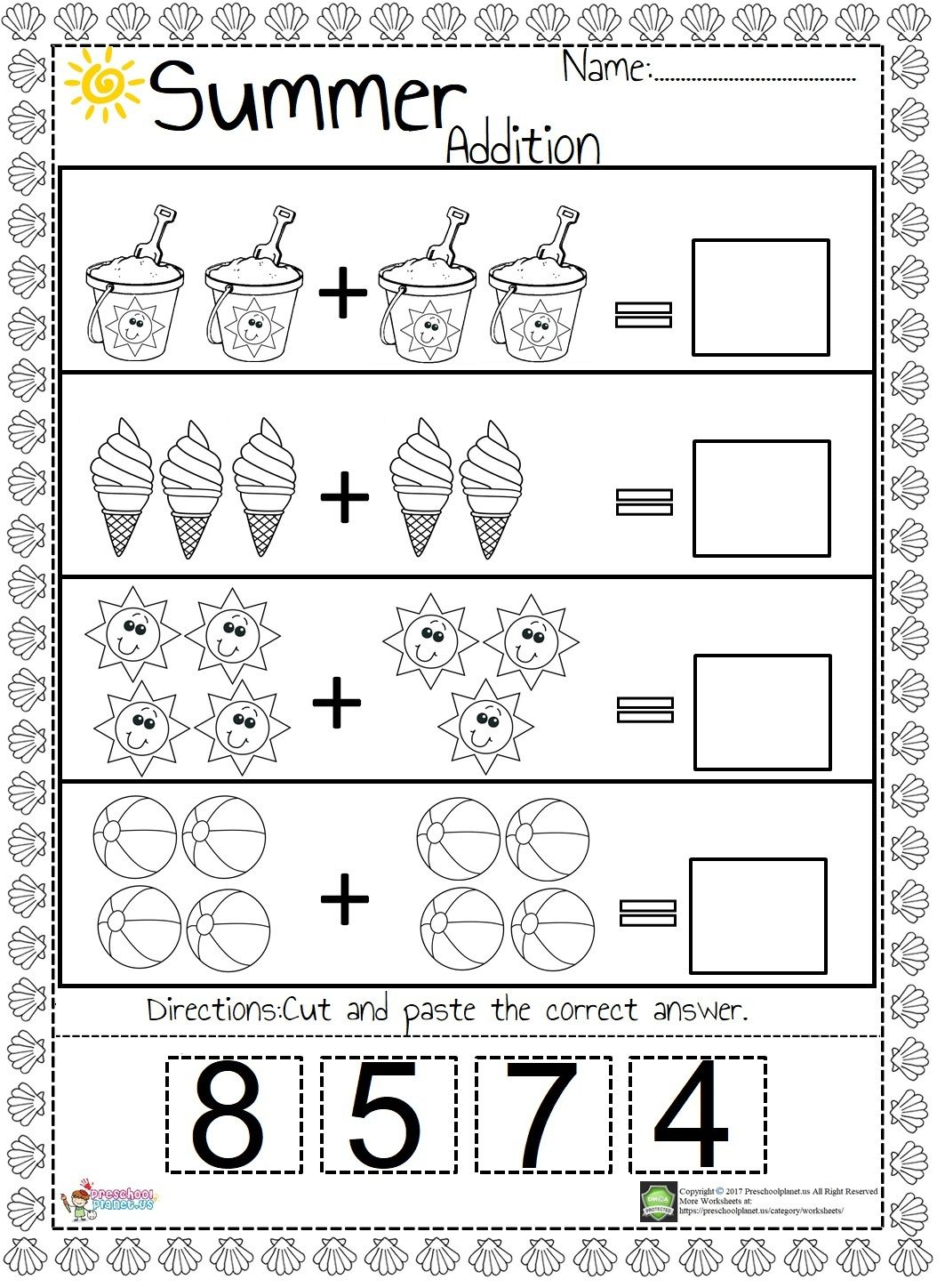 30 Simple Math Worksheets For Kids