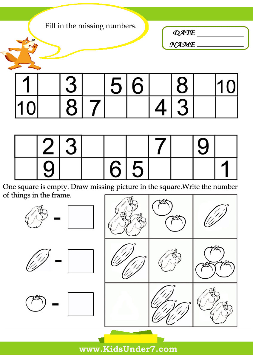 30 Simple Math Worksheets For Kids